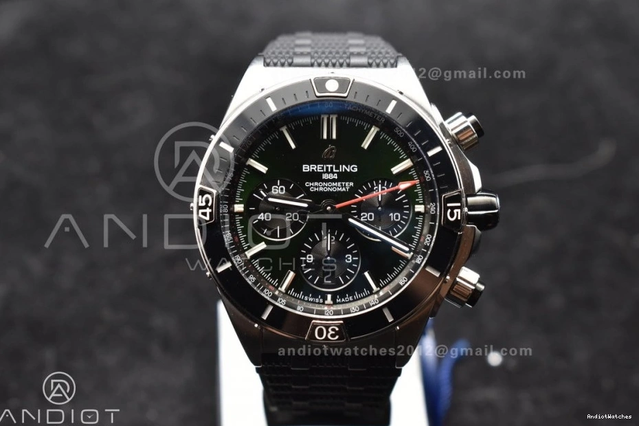 Chronomat Robber A Best Green Bracelet Dial Colorful 1:1 536 SS Edition BLSF B01 44mm On 0405